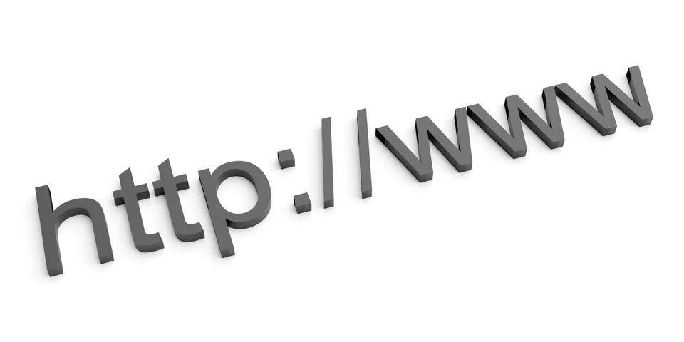 Internet web address http www 库存插图