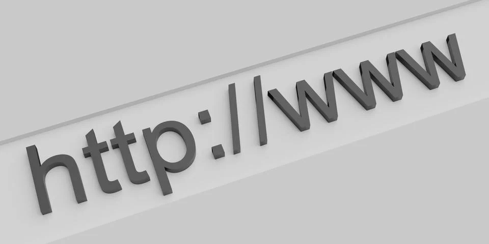 Internet web address http www 库存插图