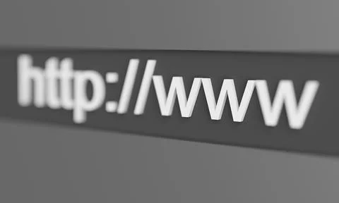 Internet web address http www 库存插图