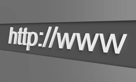 Internet web address http www 库存插图