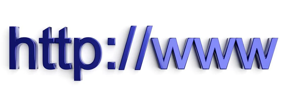 Internet web address http www in search bar of browser Stock-Illustration