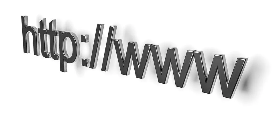 Internet web address http www in search bar of browser Stock-Illustration