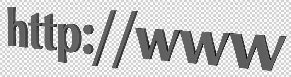 Internet web address http www in search bar of browser. png transparent Stock-Illustration