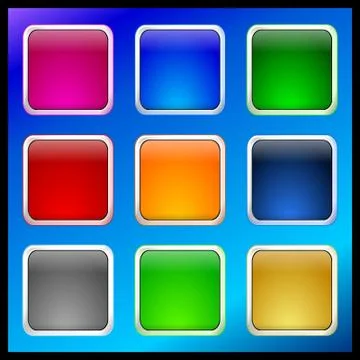 Internet web button set Stock Illustration