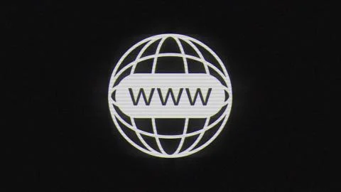 Internet web human bad habit in glitch effect Stock Illustration