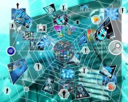 Internet web Ilustración de archivo