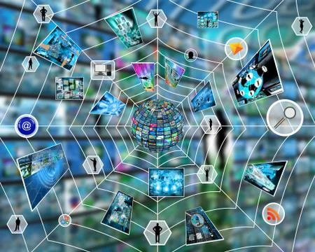 Internet web Ilustración de archivo