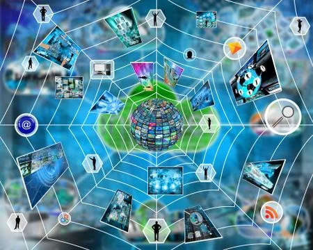 Internet web Ilustración de archivo