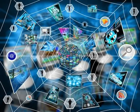 Internet web Ilustración de archivo