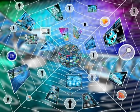 Internet web Ilustración de archivo