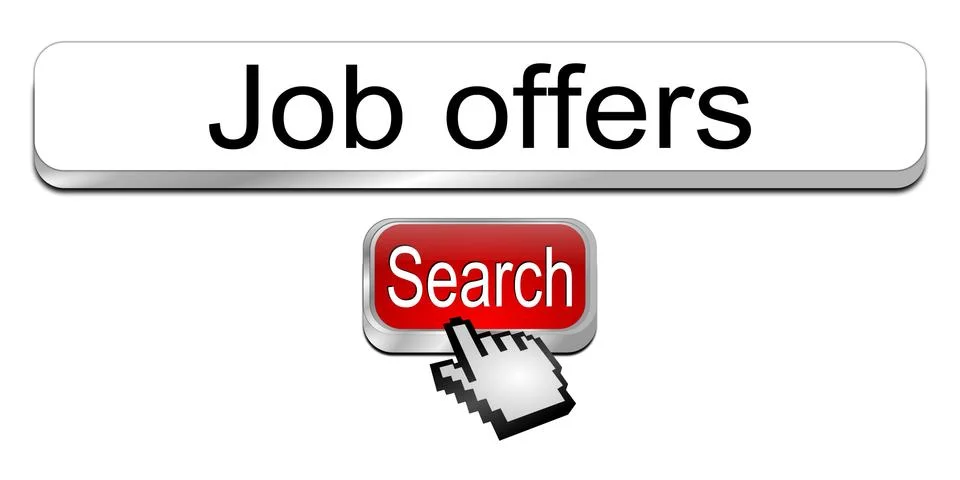 Internet web search engine job offers Ilustración de archivo