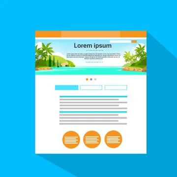 Internet Web Site Page Flat Icon Vector Illustrazione stock