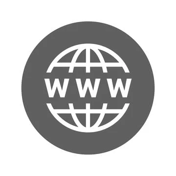 Internet, web, www icon design Stock Illustration