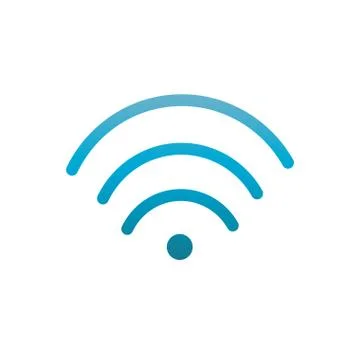 Internet wifi user interface blue gradient Stock Illustration