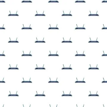 Internet wireless router technology network connection pattern Stock Illustration