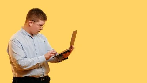 Internet work program developer smart man laptop Photos
