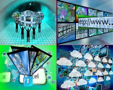 Internet world Stock Illustration