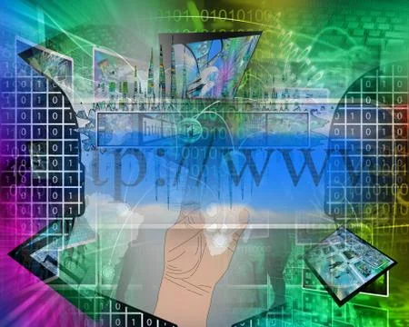 Internet world Stock Illustration