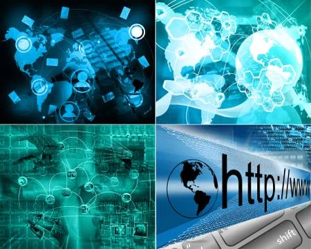 Internet world Illustrazione stock