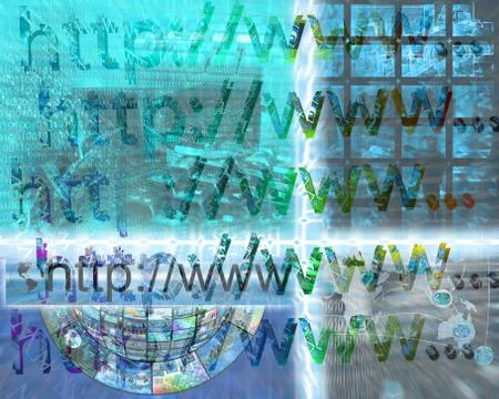 Internet world Illustrazione stock