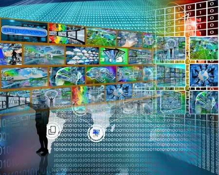 Internet world Stock Illustration