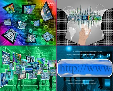 Internet world 库存插图