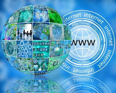 Internet world Stock Illustration