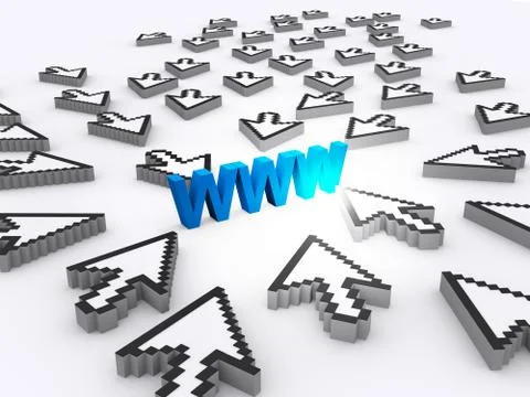 Internet world wide web Stock Illustration