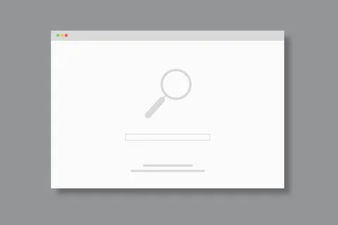  Internetbrowser mit Suchmaschine Internetbrowser mit der Webseite einer S... Stock Photos