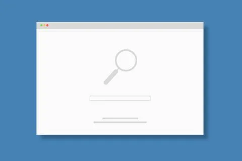 Internetbrowser mit Suchmaschine Internetbrowser mit der Webseite einer S... Stock Photos
