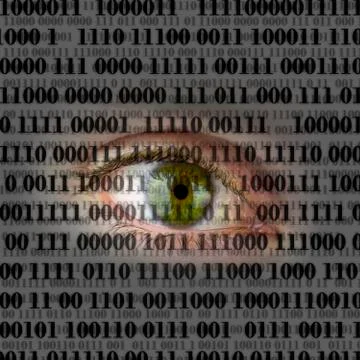 Internety spying concept Stock Photos