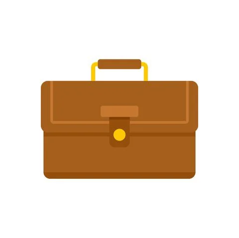 Internship case icon flat isolated vector Stock Illustration