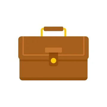 Internship case icon flat isolated Stock Illustration
