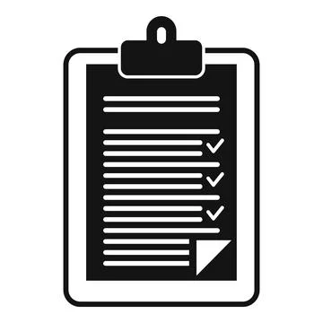 Internship do list icon, simple style Illustrazione stock