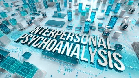Interpersonal Psychoanalysis with medical digital technology concept Stock Footage 107402416