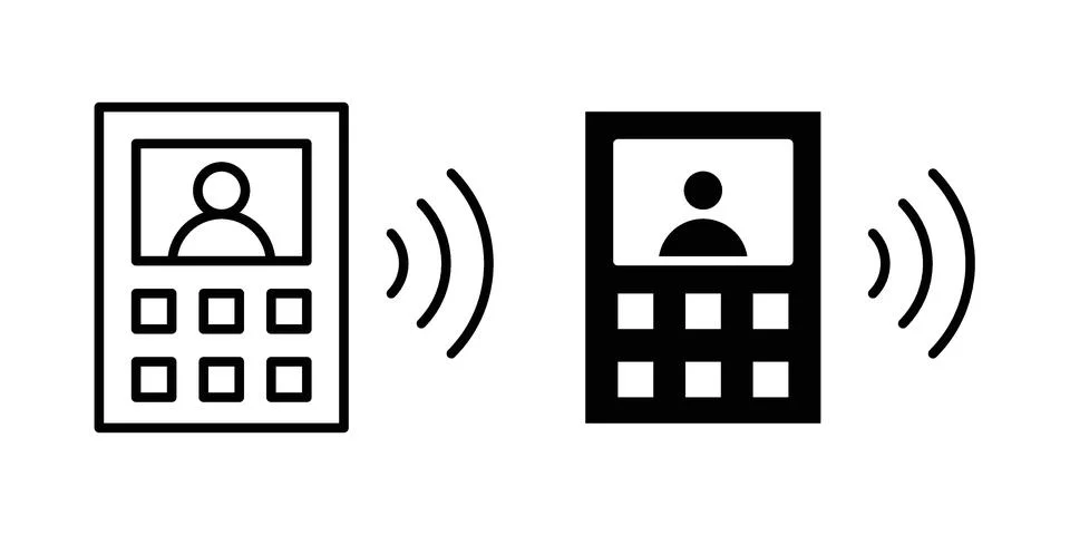 Interphone icon graphic element. web icon set Stock Illustration