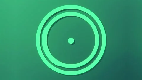 Interplay of geometric shapes. 3d rendering loop animation. 4K Stock Footage 288811526