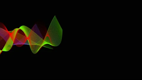 Interpolation art abstract design pattern in 4K Stock Footage 136037591