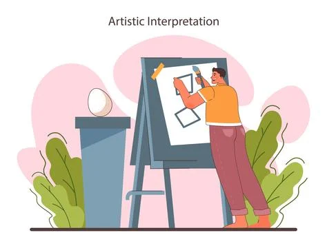 Interpretation. Data literacy. Information understanding, analysis Illustrazione stock