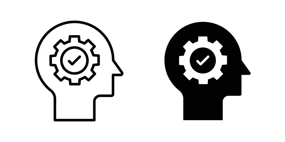 Interpretation icon for web projects 库存插图