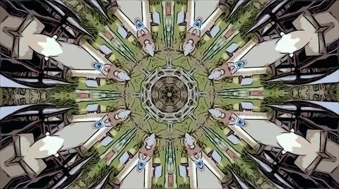 Interpretation or visual explanation pattern Illustrazione stock