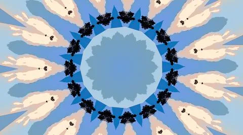 Interpretation or visual explanation pattern Illustrazione stock