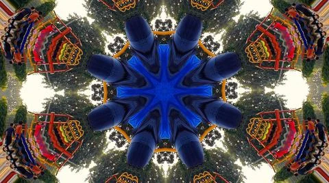 Interpretation or visual explanation pattern Illustrazione stock