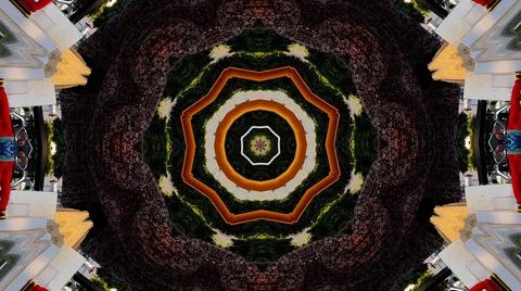 Interpretation or visual explanation pattern Illustrazione stock