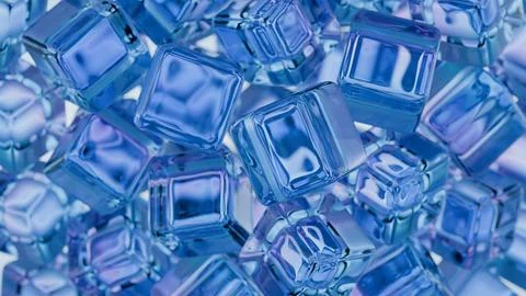 An interpretation of quantum fluctuations, depicted as a dynamic, ever-changi Stock-Illustration