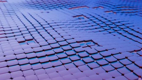 An interpretation of quantum fluctuations, depicted as a dynamic, ever-changi Stock Illustration