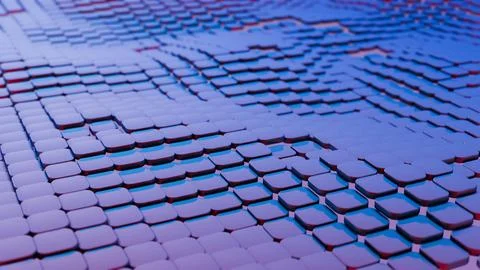 An interpretation of quantum fluctuations, depicted as a dynamic, ever-changi Illustrazione stock