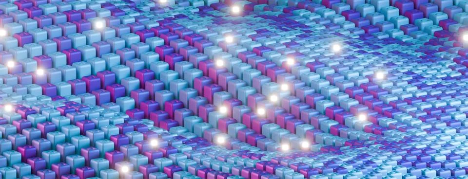 An interpretation of quantum fluctuations, depicted as a dynamic, ever-changi 스톡 일러스트