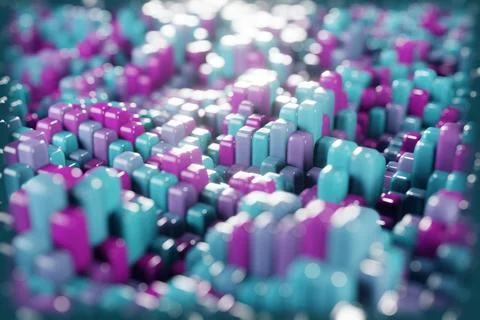 An interpretation of quantum fluctuations, depicted as a dynamic, ever-changi 스톡 일러스트