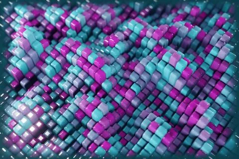 An interpretation of quantum fluctuations, depicted as a dynamic, ever-changi 스톡 일러스트